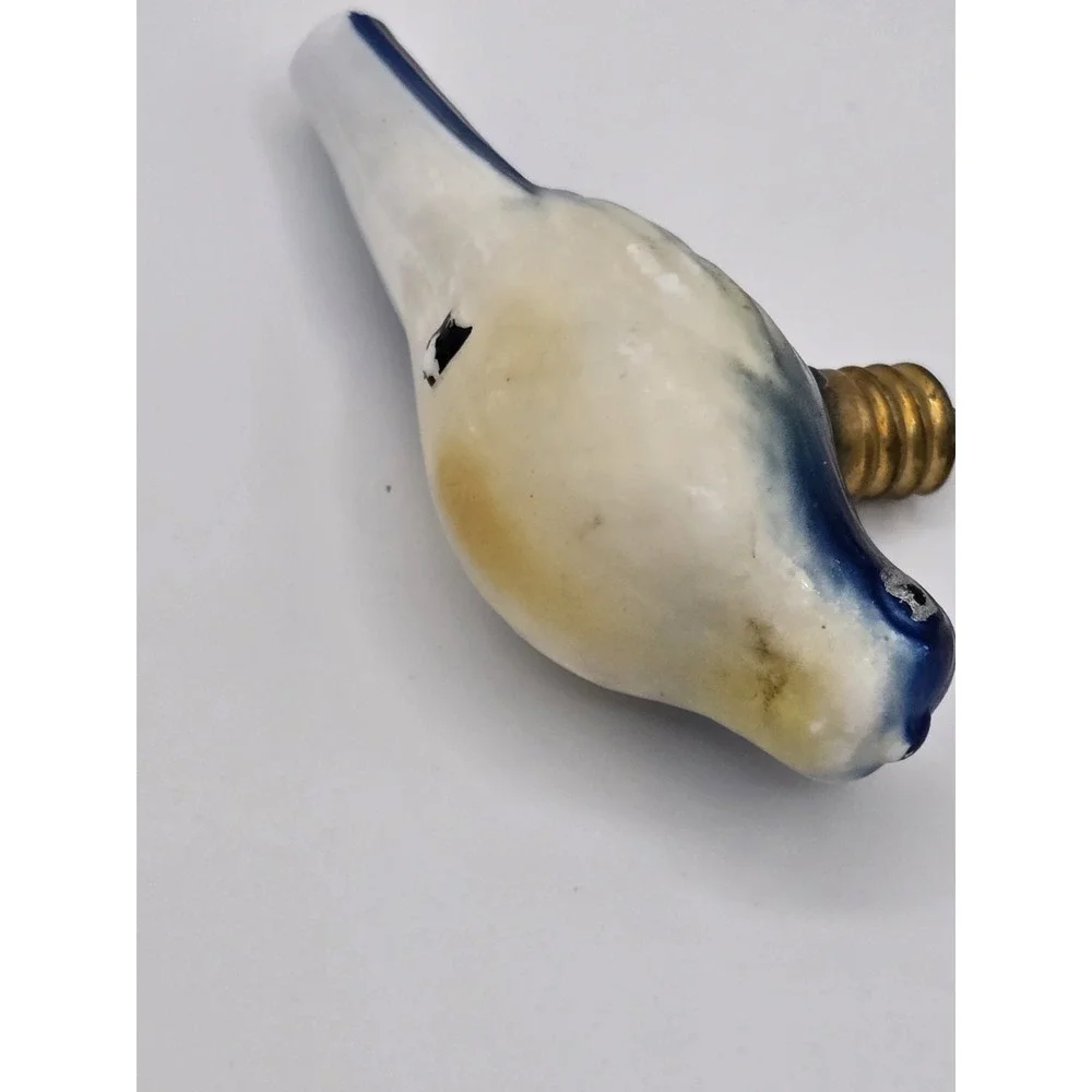 Vintage Blue Bird Figural Glass Light Bulb Mcm Art Deco Antique String‎ Light